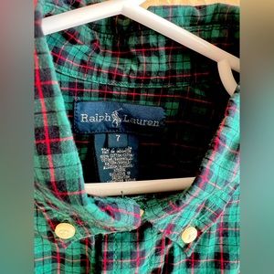 Ralph Lauren boys’ button down shirt. Size 7